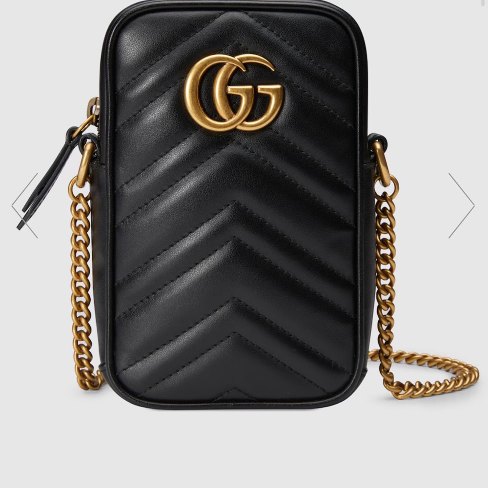 Gucci Black Leather Crossbody Bag